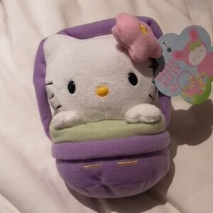 Hello Kitty Plush Toy with Pink Bow